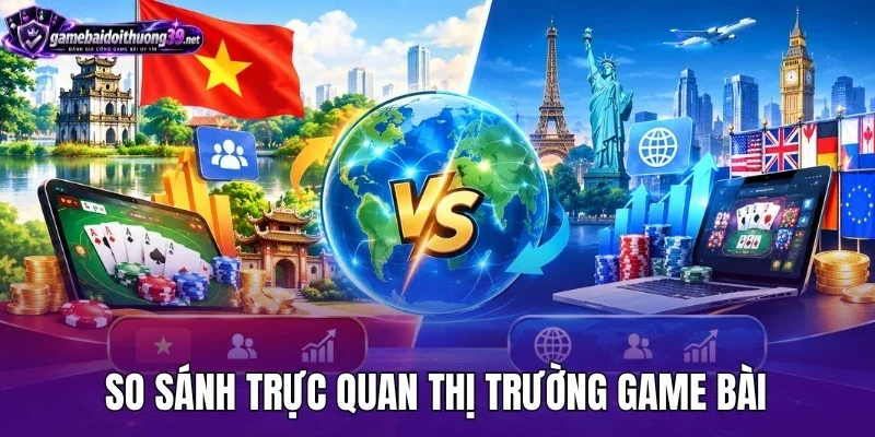 So sánh trực quan thị trường game bài